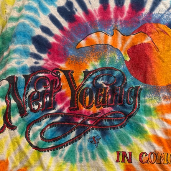 Neil Young Band Tie-Dye Concert T-Shirt - Multicolor - Picture 2 of 4